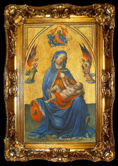 framed  MASOLINO da Panicale Madonna with the Child  s, ta009-2